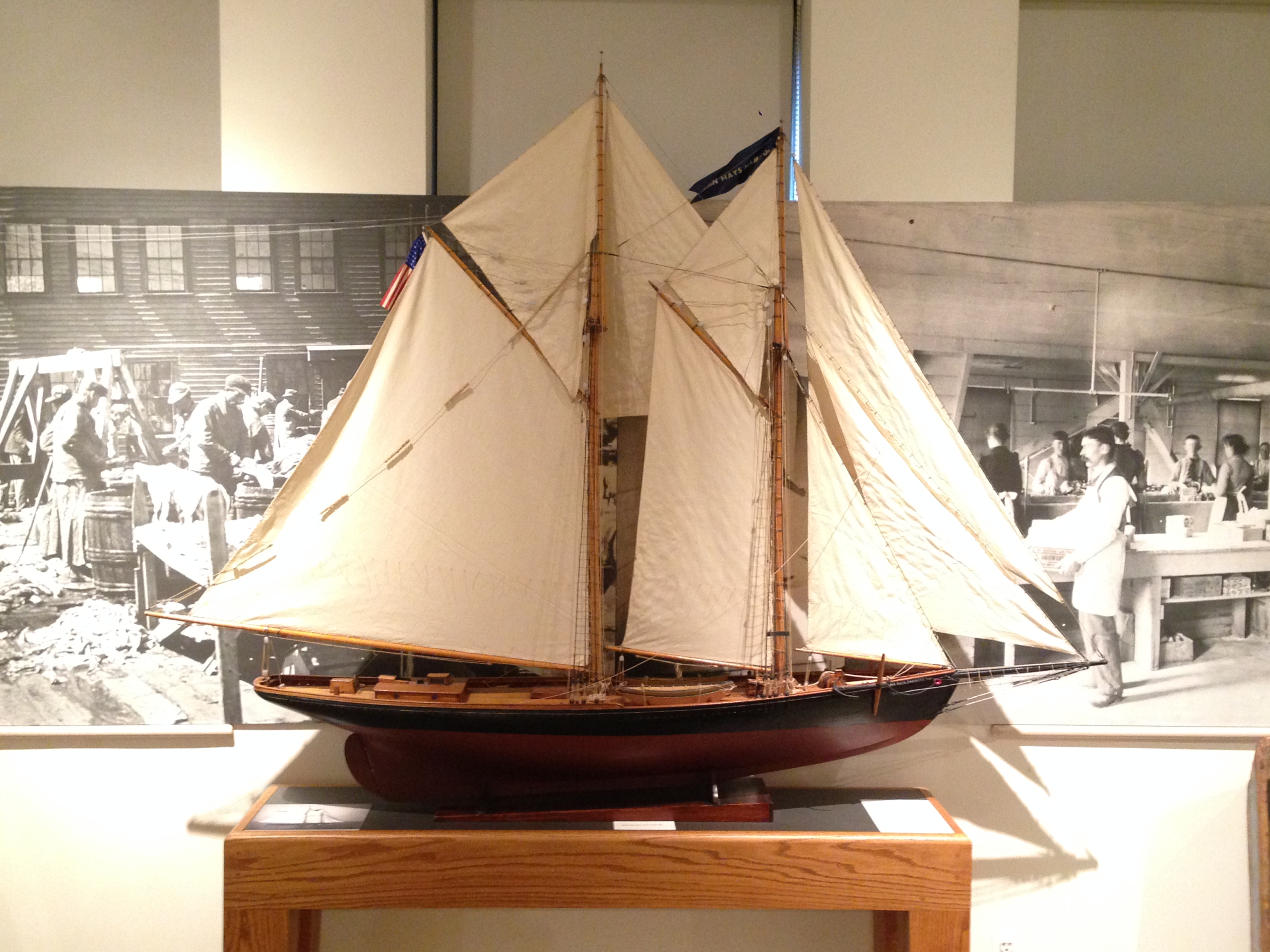 Model of schooner John Hays Hammond