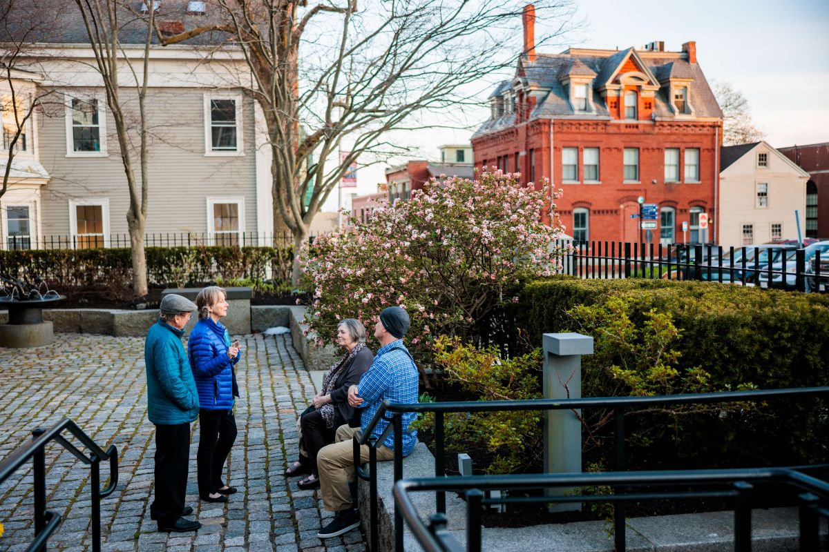 CAM Patrons Enjoying DT Courtyard 1200x800