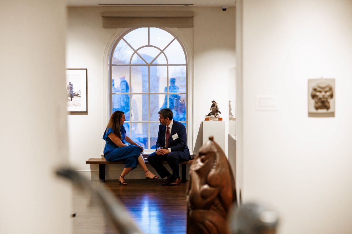 CAM Patrons Enjoying Gallery and View 1200x800