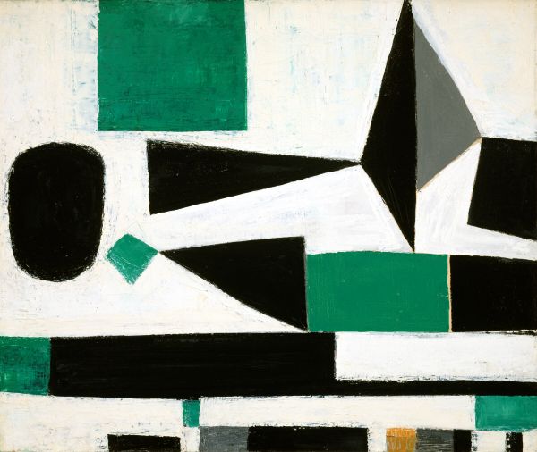 Toni LaSelle (1901–2002), Puritan, 1947–50, oil on canvas, 30 1/8 x 25 in. The Museum of Fine Arts, Houston, Museum purchase funded by the Frank Freed Memorial Painting Fund, 95.45 © Estate of Dorothy Antoinette (Toni) LaSelle. Photograph © The Museum of Fine Arts, Houston; Thomas R. DuBrock.