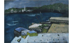Milton Avery, Harbor at Night, 1932. Oil on canvas. The Phillips Collection, Washington, DC. Acquired 1942, 0038. © 2026 The Milton Avery Trust/Artists Rights Society (ARS), New York.