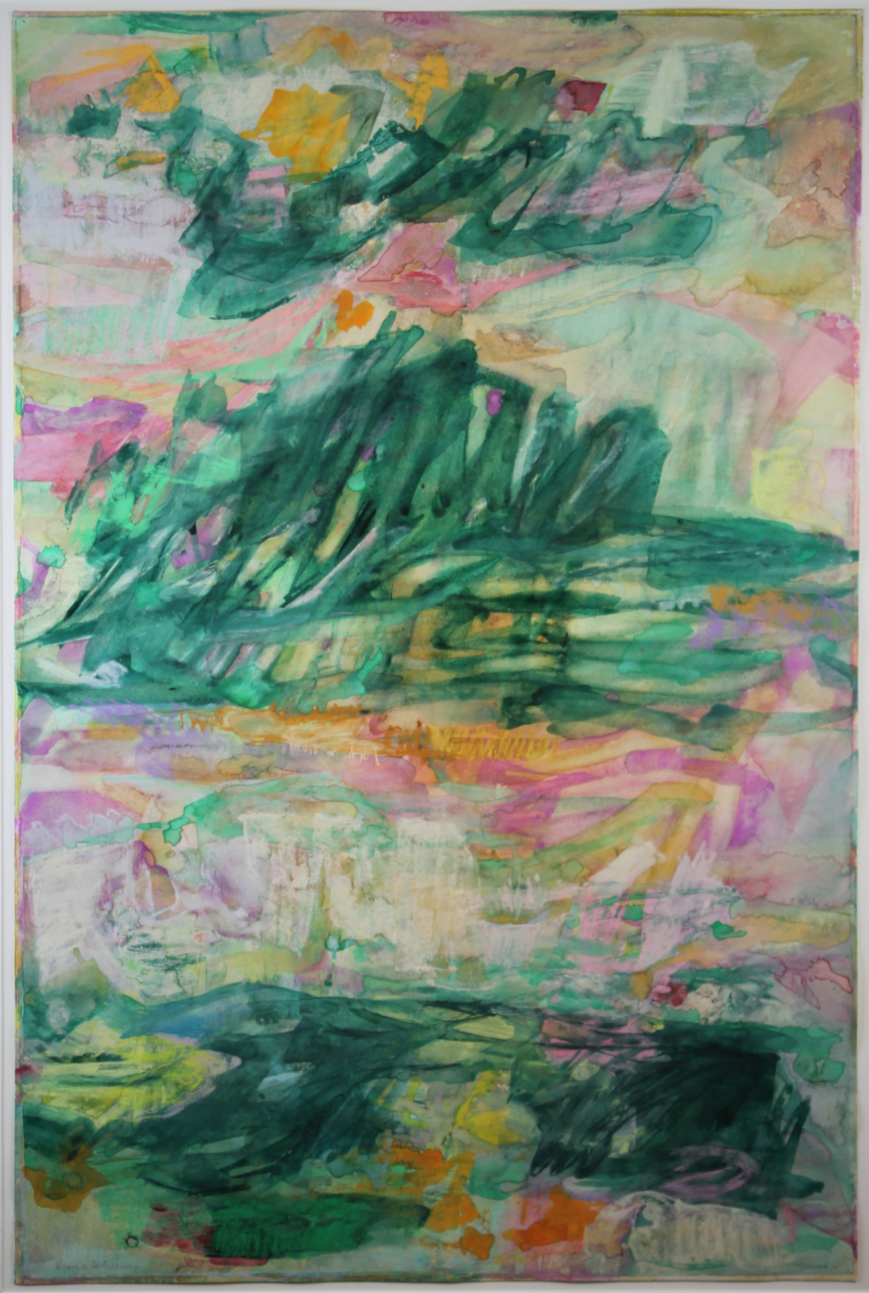 2024.040.001_front In Her Garden, Erma Wheeler, c. 1980, Watercolor on paper Gift of the Stella and Charles Guttman Foundation, 2024.